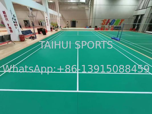 Pavimenti sportivi in PVC per interni Antislip Assorbente di urti impermeabile Pavimento per campo sportivo in vinile per pallavolo Badminton Basket