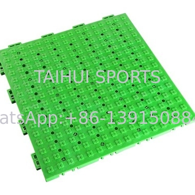 Pad di scossa in gomma verde da 14 mm per erba artificiale / campi sportivi