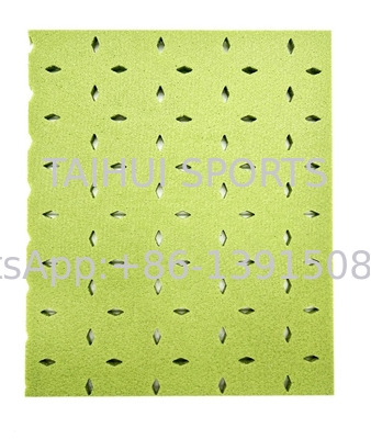 12 mm 15 mm sottopiano di drenaggio di erba artificiale per pad di scossa del traino FIFA Standard Diamond Drainage Design