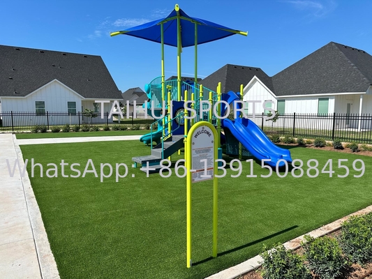 PE Resina Parco giochi ShockPads erba artificiale Puzzle Pad strato morbido 30mm 40mm 50mm UV resistente fornendo più sicurezza e gioia