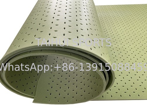 TAIHUI T2510G Shock Pad Underlay Design leggero Assorbimento di shock eccellente Lunghezza del rullo personalizzabile Alta durata Verde/Customize