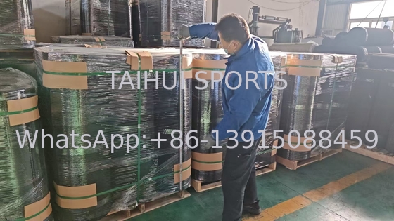 Tappetini in gomma granulare SBR nera da 15 mm - Ideali per palestre e hockey indoor