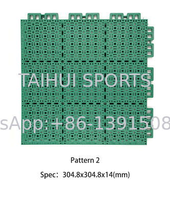 Piastrelle di campo da basket interconnesse Piastrelle di campo da sport in plastica antiscivolo