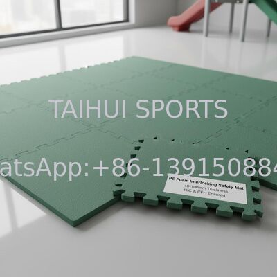 Matto di sicurezza interbloccante in schiuma di PE con spessore 10-100 mm e HIC & CFH garantito per il parco giochi