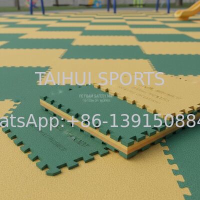 Matto di sicurezza interbloccante in schiuma di PE con spessore 10-100 mm e HIC & CFH garantito per il parco giochi