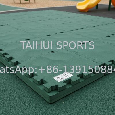 Matto di sicurezza interbloccante in schiuma di PE con spessore 10-100 mm e HIC & CFH garantito per il parco giochi