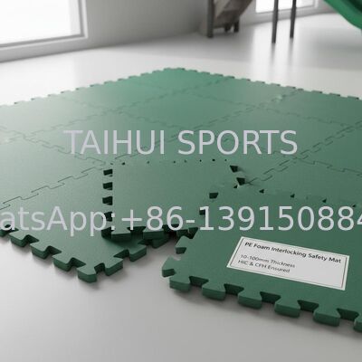 Matto di sicurezza interbloccante in schiuma di PE con spessore 10-100 mm e HIC & CFH garantito per il parco giochi