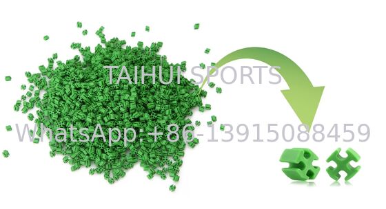 Granulo di riempimento in TPE ecologico per sistema di erba artificiale con materiale riciclabile, buon isolamento termico