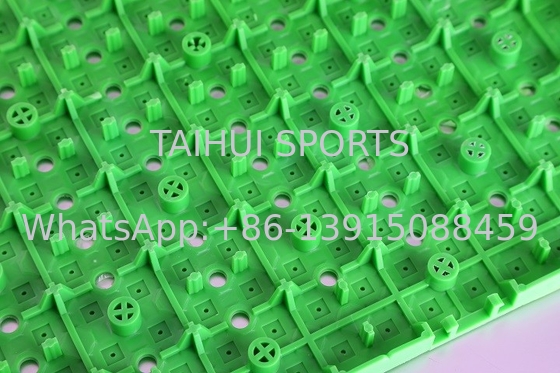 Pad di scossa in gomma verde da 14 mm per erba artificiale / campi sportivi
