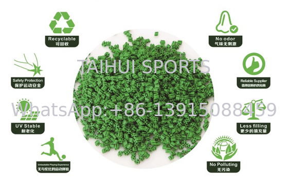 Granulo di riempimento FIFA Usato nel sistema FIFA per erba artificiale TPE Elastomero di plastica termica a bassa densità Resistenza ai raggi UV T12R