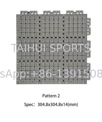 Piastrelle di campo da basket interconnesse Piastrelle di campo da sport in plastica antiscivolo