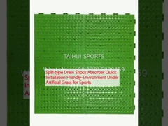 Assorbente d'urto per scarico a scarto installazione rapida ambiente-amichevole sotto erba artificiale per sport