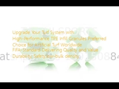 Aggiornare il tuo sistema di erbosi con granuli di riempimento TPE ad alte prestazioni Scelta preferita per il erboso artificiale a livello mondiale Standard FIFA Fornire qualità e valore Durabilità, sicurezza, bassa densità di massa